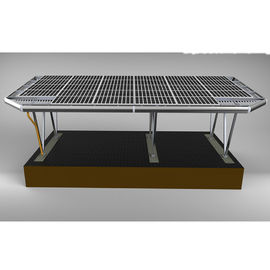 Double Row Solar Car Parking SS304 Carport Solar Mounting Structure Waterproof Adjustable Metal PV Panel Support System