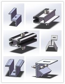 Ein guter Preis. Dünnfilm-Frameless Sonnenkollektor klemmt halb flexible Schienenplatten anodisierte Oberfläche fest Online