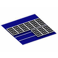 Ein guter Preis. Gewölbter metallische Ziegeldach-Solarmontage-System-Stehfalz trapezoides Lysaght-Aluminium Online