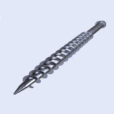 Ein guter Preis. Silberne Grundschraube häuft Q235 galvanisierten schraubenartigen Erdanker des Stahl-76MM an Online