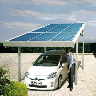 Ein guter Preis. Stahlkonstruktions-Autoparkplatz-Sonnensysteme Kilowatts HDG 10 Kilowatt-30 hochfeste Online