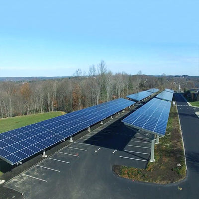 Ein guter Preis. 5000mm Spanne Grundautoparkplatzsolarbefestigungssystemsolarklammersolarstruktur PV-Montagesystem Online