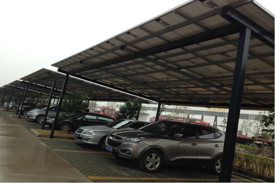 Ein guter Preis. kundengebundenes Q235 Q345 6063 Klammermontage System mit 6005 Solarautoparkplatzstrukturen Solar-PV-Montage Online