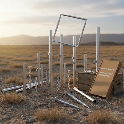 Ein guter Preis. Höhe nach Bedarf Solarpanel-Bodenmontagesysteme, die unbegrenzte Tiefe ermöglichen, benutzerdefinierte Höhenanpassungen und sichere Bodenverankerung Online