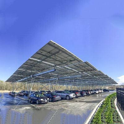 Ein guter Preis. Heißer galvanisierter Stahlsolar-PV Autoparkplatz 10KW 30KW Online