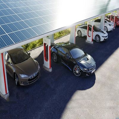 Anodisiertes Aluminium auf weg Gitter PV-Wohnsolarautoparkplatzausrüstung