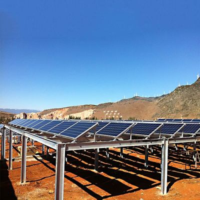 Ein guter Preis. 130mph Framed/Frameless Flexible Anodized Solar Panel Ground Mounting Systems Online