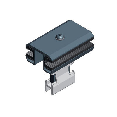 Ein guter Preis. 35/40/45/50mm Aluminum 6063-T5 Metal Roof Solar Panel Clamps For Frameless PV Module Mounting Structures Online
