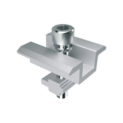 Ein guter Preis. No Drilling Frameless Aluminum Mid End Solar Panel Clamps Mounting Kits Online