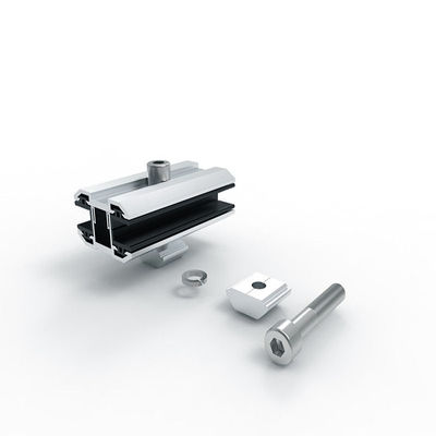 Aluminiumlegierung AL 6005 modul-Enden-Klammer Doppelt-T5 Glassolar