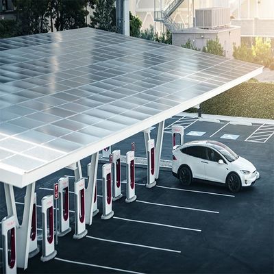 Galvanisierte anodisierte Oberflächen-Solarautoparkplatz-Strukturen SS304 PV