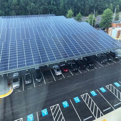 Flexibles 20KW galvanisierte Stahlsolar-PV-Einbaustruktur SGS für Autoparkplatz