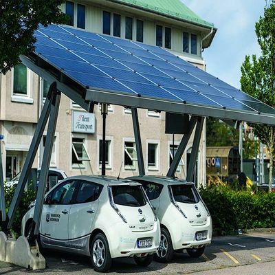 Ein guter Preis. 5deg 10deg 15deg anodisierte Aluminiumautoparkplatz-Sonnensysteme für Landschaft Online