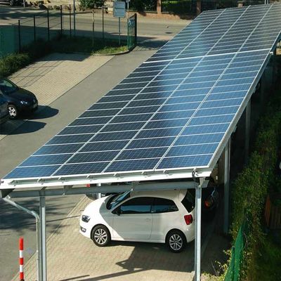 Ein guter Preis. Sonnenkollektor-Racking-System 10deg HDG Stahlfür Parkplatz Online