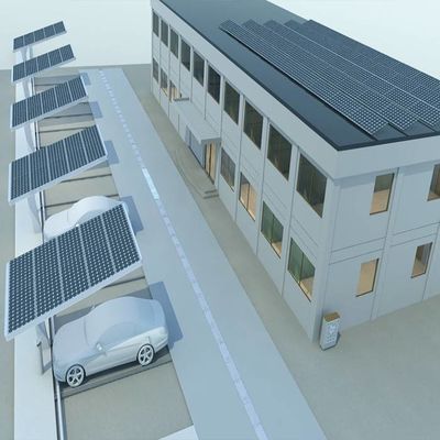 Ein guter Preis. 5deg galvanisierte Autoparkplatz-Sonnenkollektor-Einbaustrukturen Online